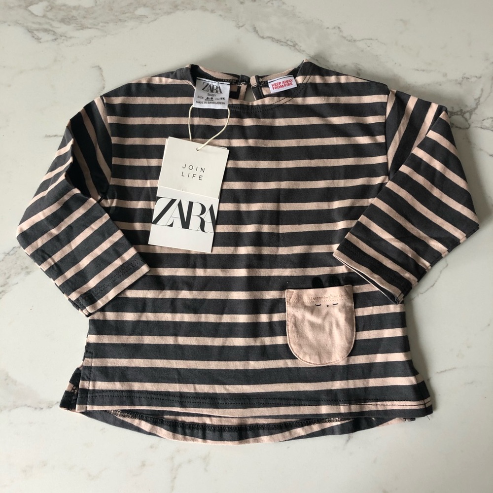 Zara kids- girls striped shirt
